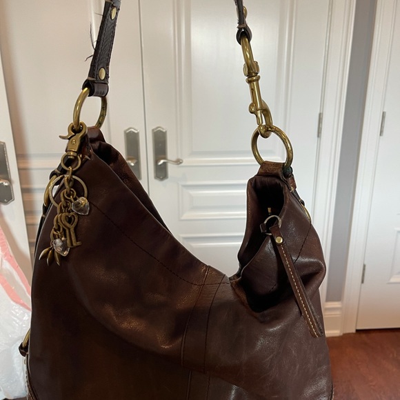 Coach Carly Brown leather Hobo with Coach wallet - Picture 6 of 9
